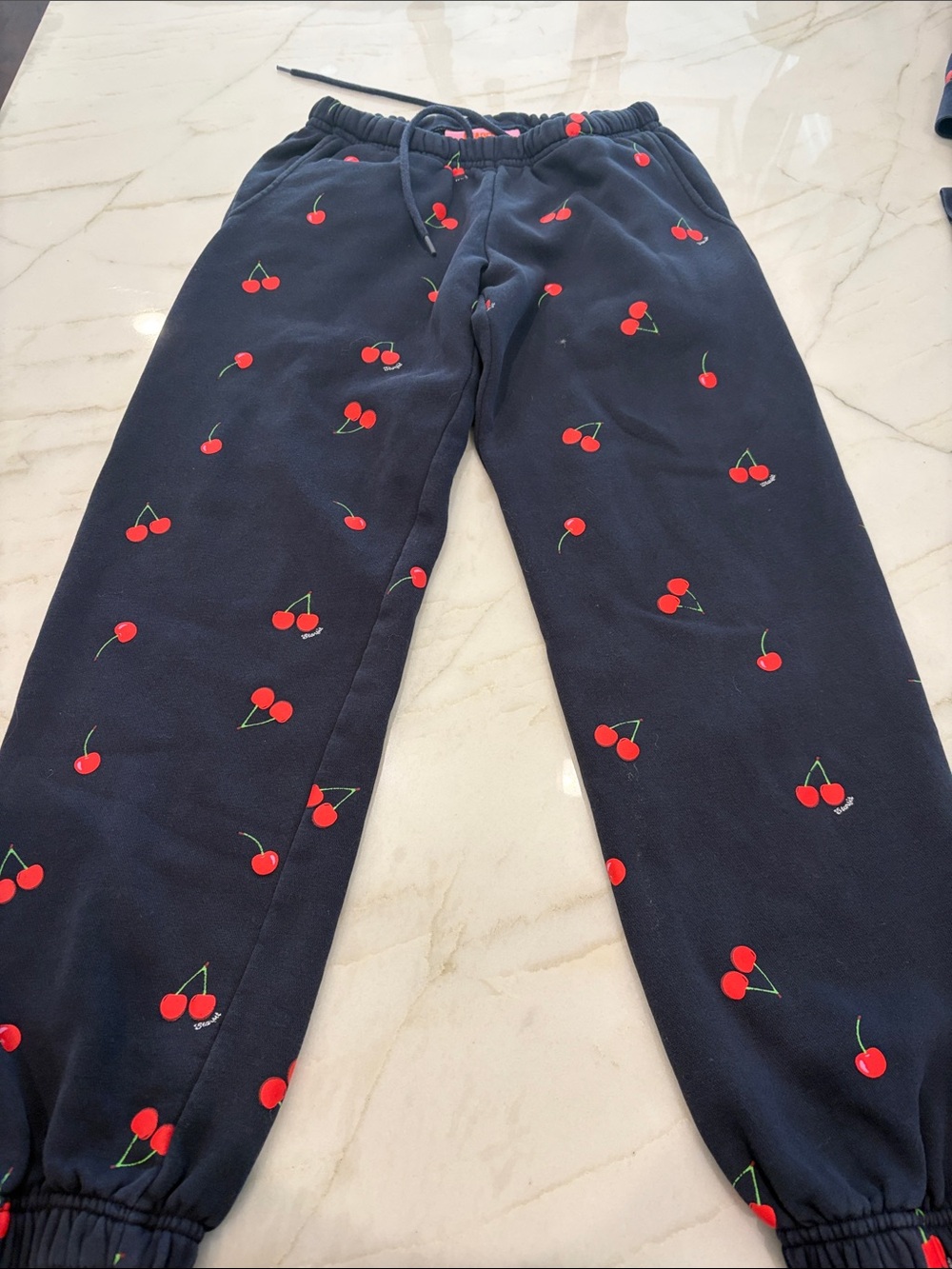 Women’s Black Cherry Print Jogger Pants